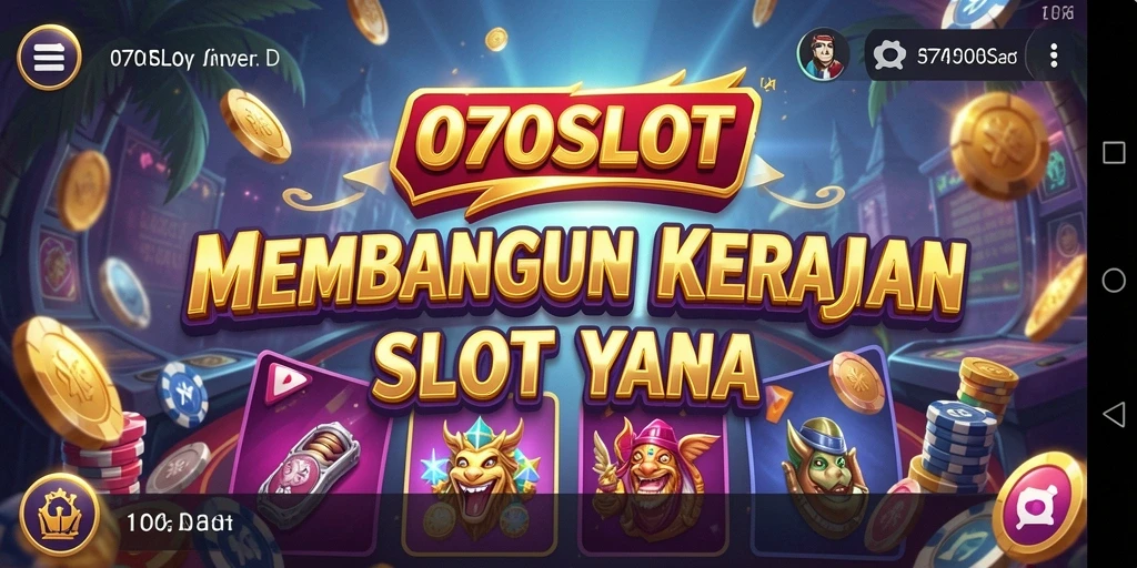 Screenshot utama <strong>070SLOT</strong> menampilkan gameplay seru membangun kasino.