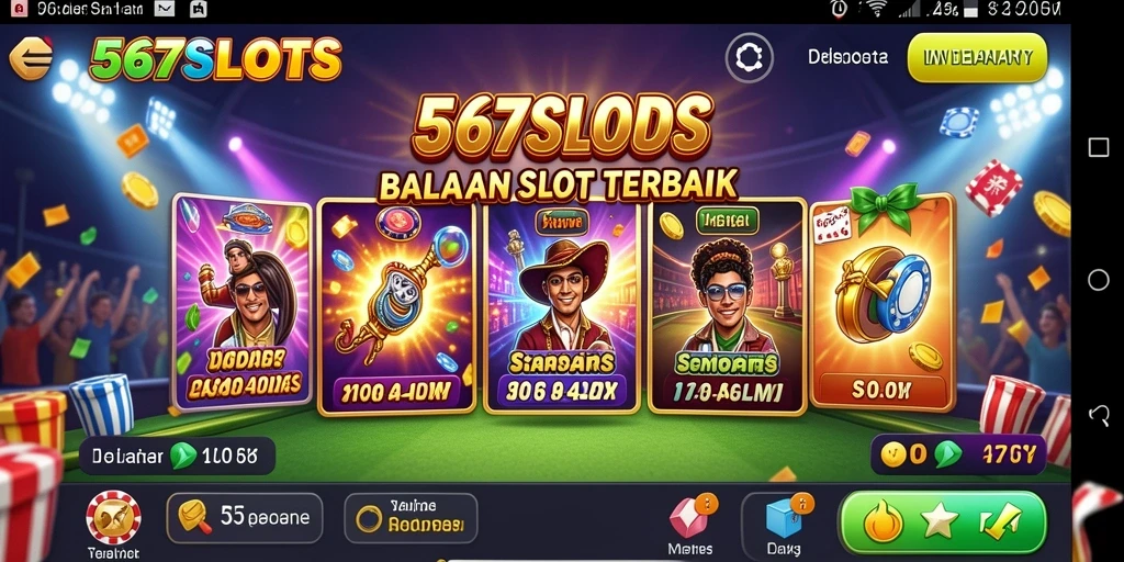 Screenshot gameplay 567SLOTS yang menampilkan aksi balapan seru dan menegangkan.