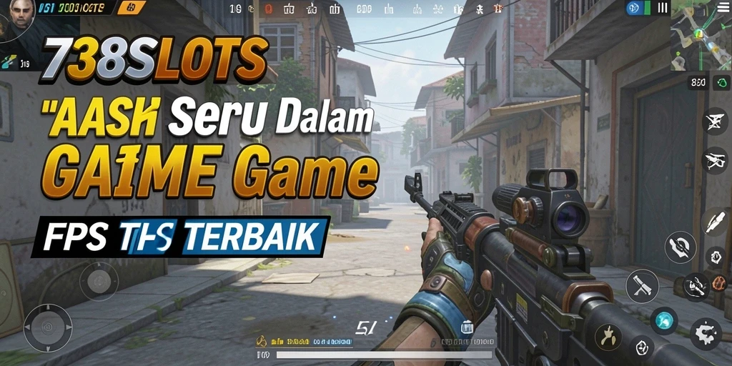 Screenshot gameplay menarik dari 738SLOTS yang menunjukkan aksi FPS intens.