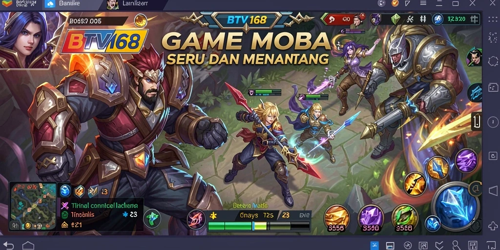 Screenshot gameplay BTV168 menampilkan aksi seru di medan perang.