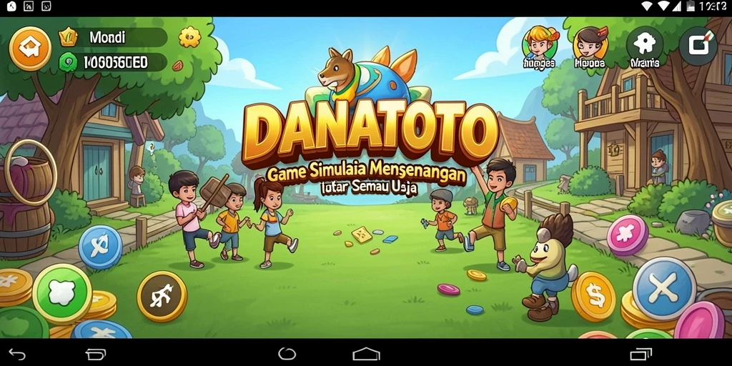 Tampilan gameplay menarik dari DANATOTO yang menampilkan simulasi mendalam.
