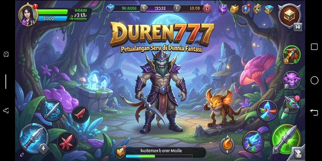 Tampilan gameplay DUREN777 yang menarik dan penuh aksi.