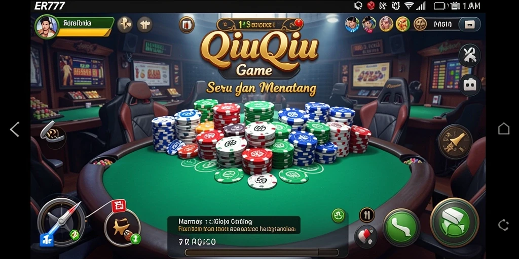 Tangkapan layar gameplay seru QiuQiu di ER777.
