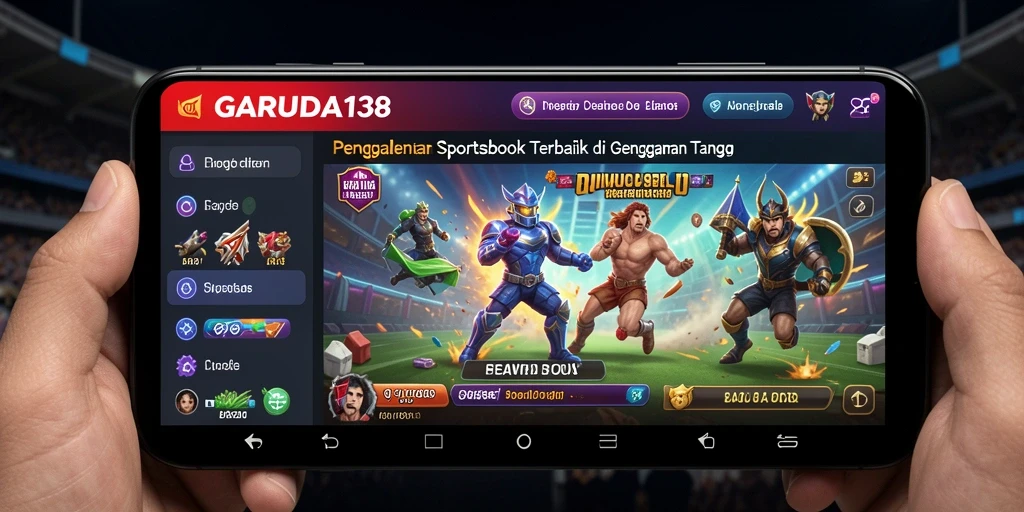 Tampilan menarik dari gameplay aplikasi Sportsbook GARUDA138.