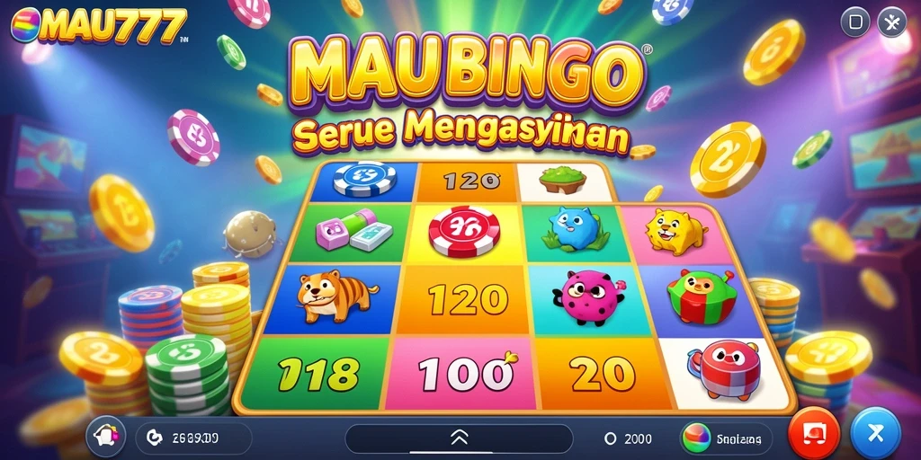 Tampilan gameplay Bingo yang seru dan menarik di MAU777.