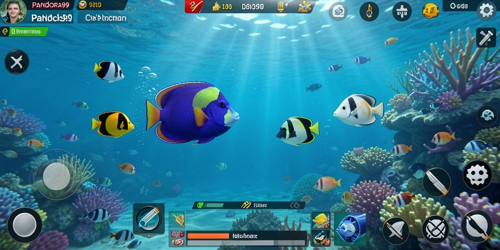 Tampilan gameplay PANDORA99 yang mendebarkan saat menembak ikan.