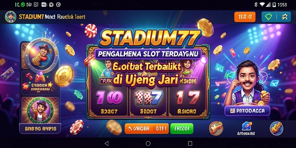 Tampak gameplay seru dari STADIUM77 dengan banyak opsi slot.